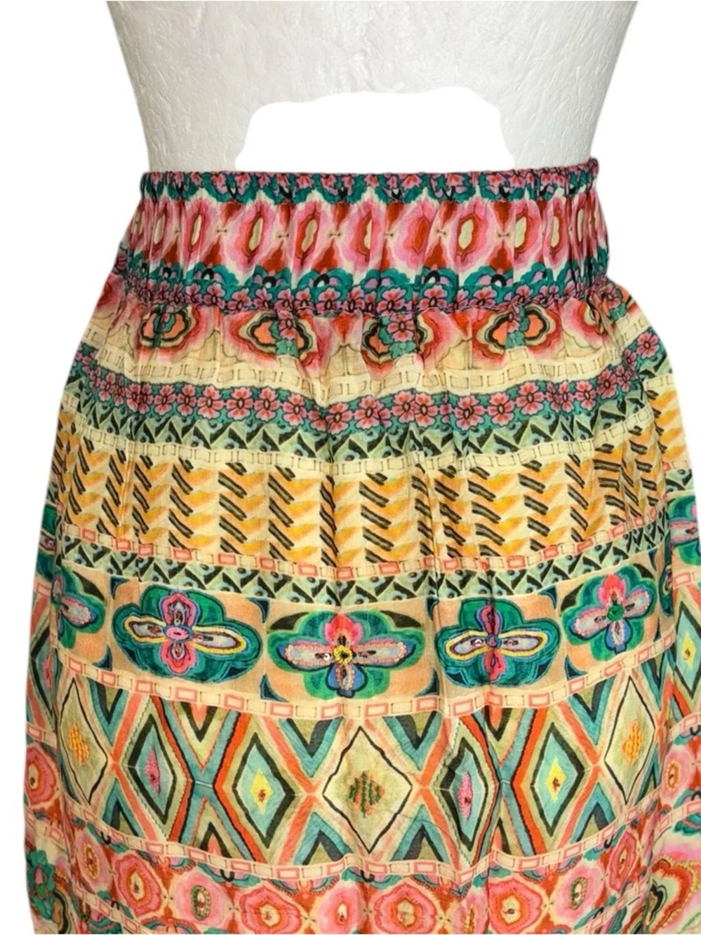 Anthropologie Tanvi Kedia Oroya Echo Embellished Sequin Mini Skirt - XS - Picture 10 of 15